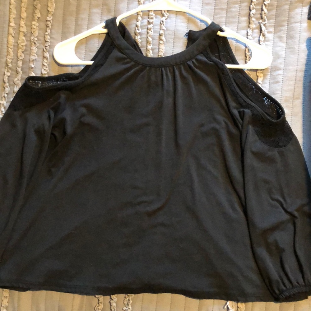 Black long sleeve top